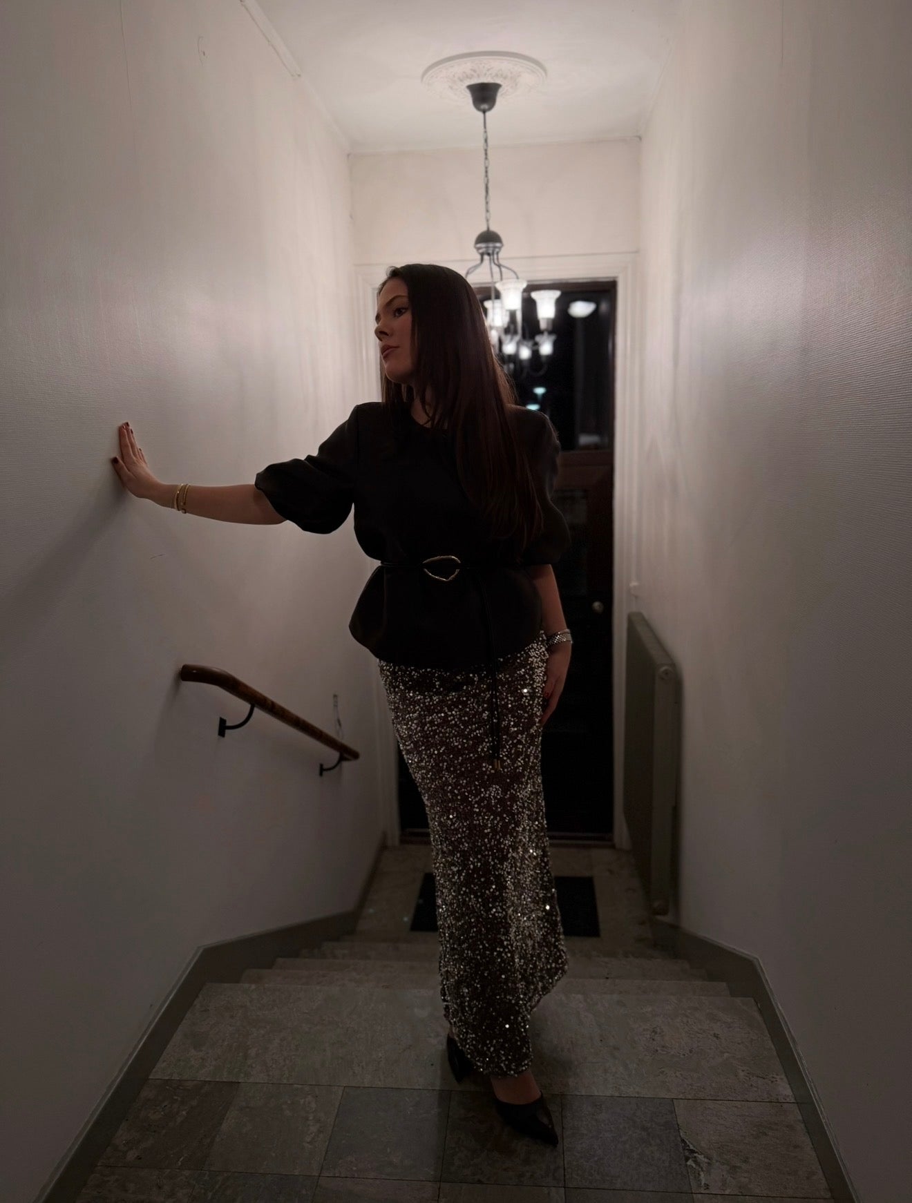 PCKAM Long Skirt - Morel